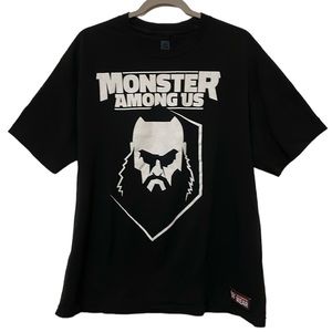 Monster Among Us Braun Wrestling Tee L